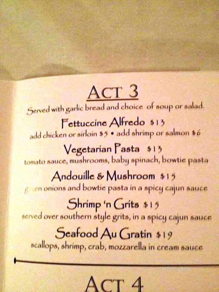 Opera House Restaurant - Martin, TN menu_pic