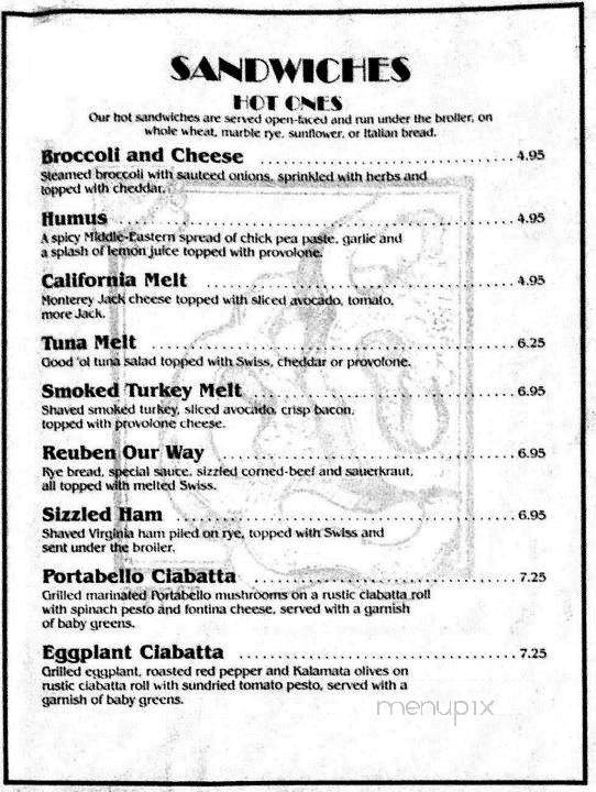 Pie In The Sky Cafe - Erie, PA menu_pic