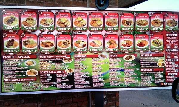 Pancho's - Olathe, KS menu_pic