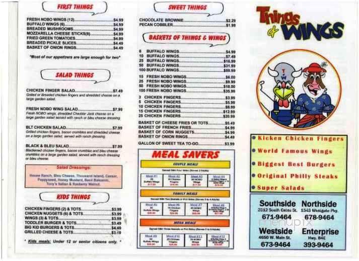 Things Wings - Enterprise, AL menu_pic