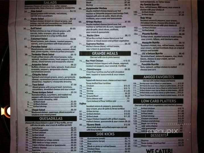 Three Amigo's Mexican Grill - Massapequa, NY menu_pic