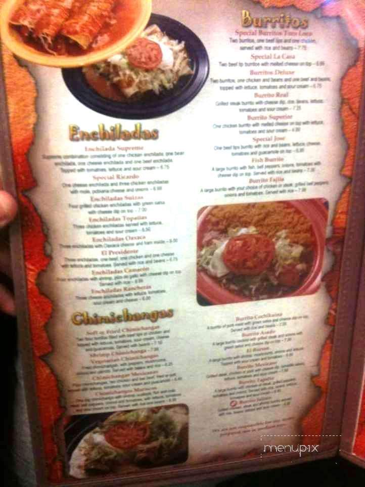 Toro Loco Mexican Food - Portsmouth, OH menu_pic
