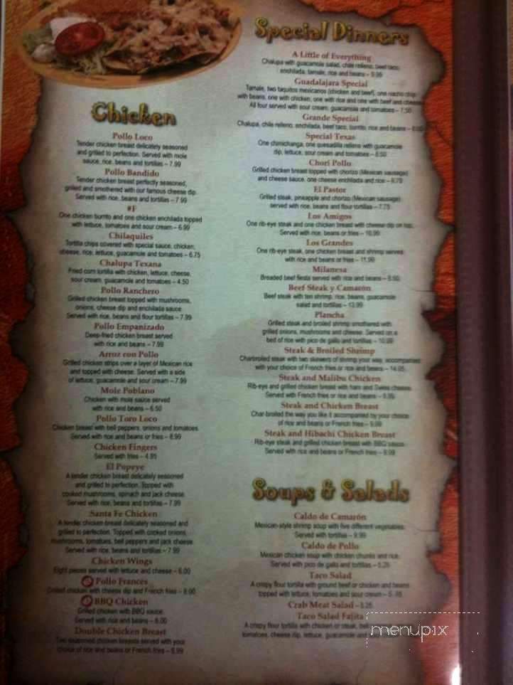 Toro Loco Mexican Food - Portsmouth, OH menu_pic