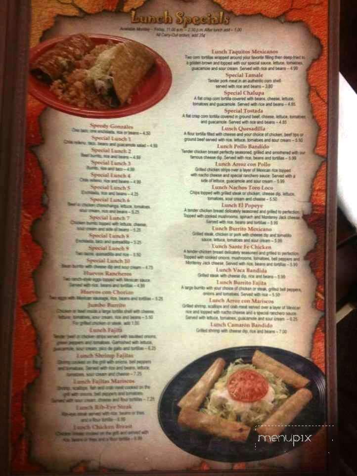 Toro Loco Mexican Food - Portsmouth, OH menu_pic