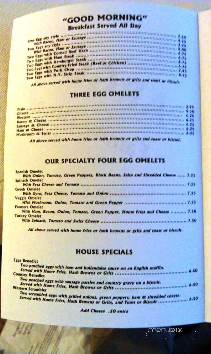Menu of Argos Family Diner in Apopka, FL 32703