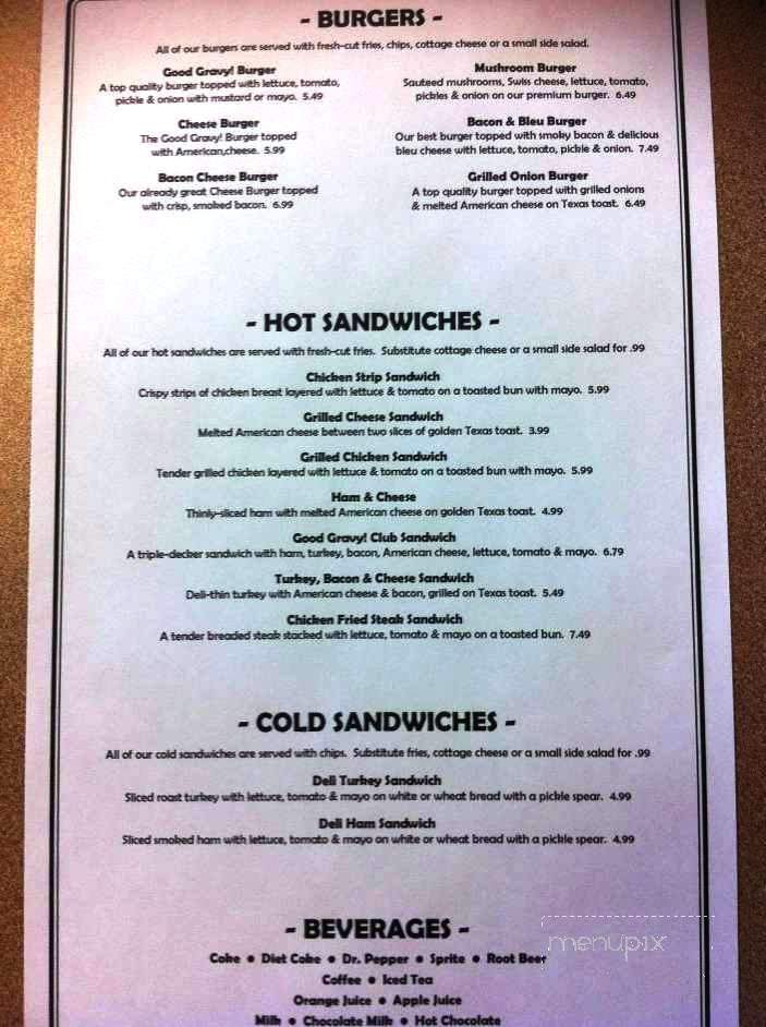Good Gravy Diner - Oklahoma City, OK menu_pic