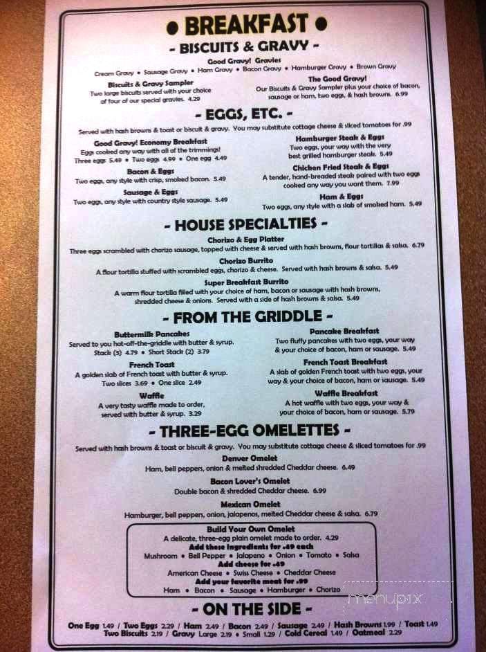 Good Gravy Diner - Oklahoma City, OK menu_pic