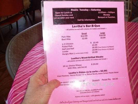 Jessie B's - Hattiesburg, MS menu_pic