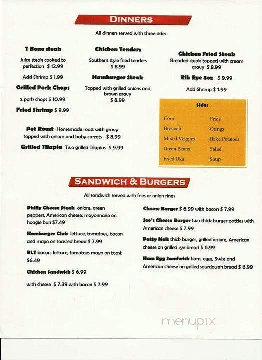 Mama's restaurant - Tyler, TX menu_pic