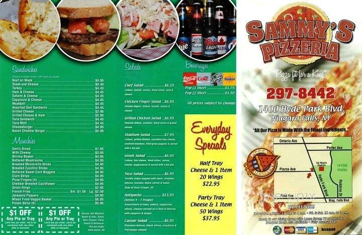 Sammy's Pizzeria - Niagara Falls, NY menu_pic