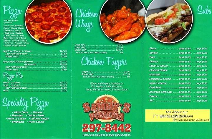 Sammy's Pizzeria - Niagara Falls, NY menu_pic