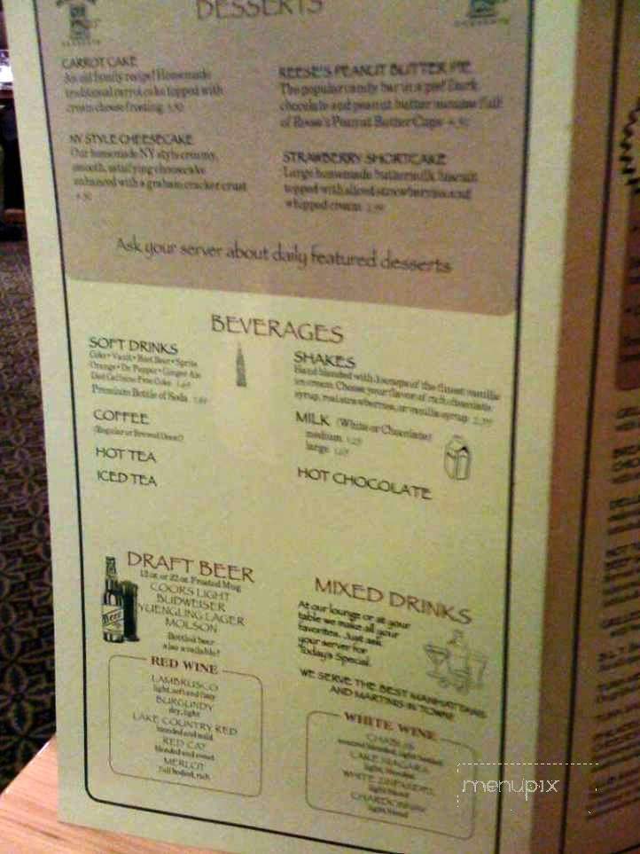 Beeman's Family Restaurant - Sayre, PA menu_pic