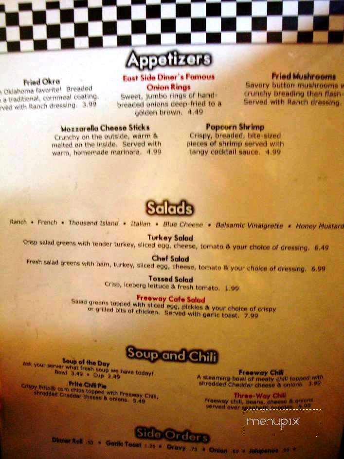 Freeway Cafe 2 - Tulsa, OK menu_pic
