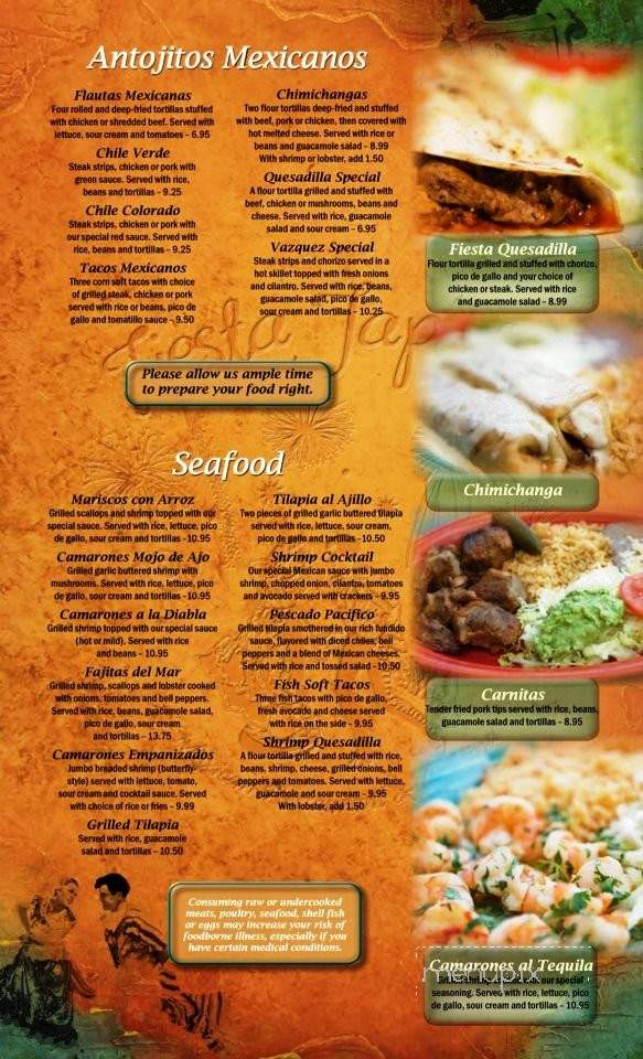 FIesta Tapatia - Youngstown, OH menu_pic