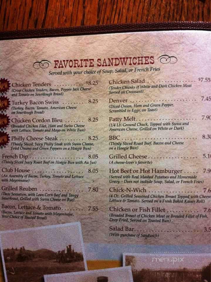 Homesteaders Restaurant - Minot, ND menu_pic