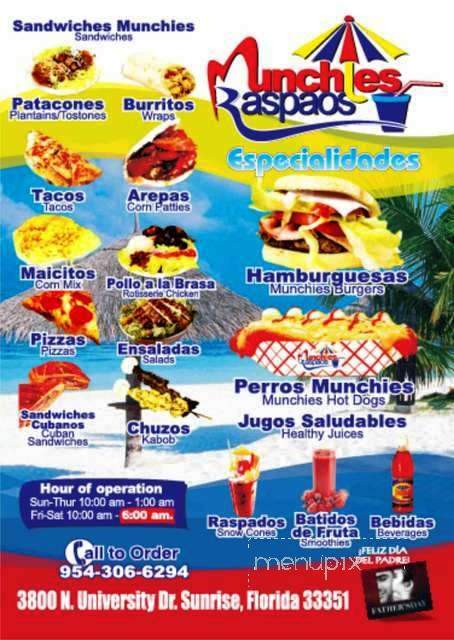 Munchies Raspaos - Sunrise, FL menu_pic