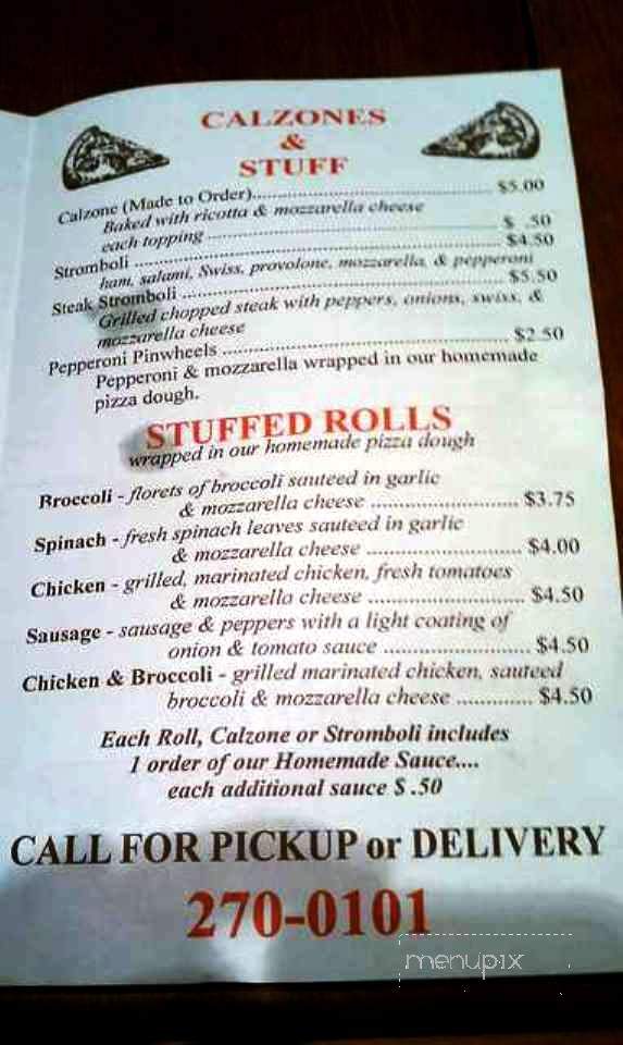 Pizzas 2u - Hampstead, NC menu_pic