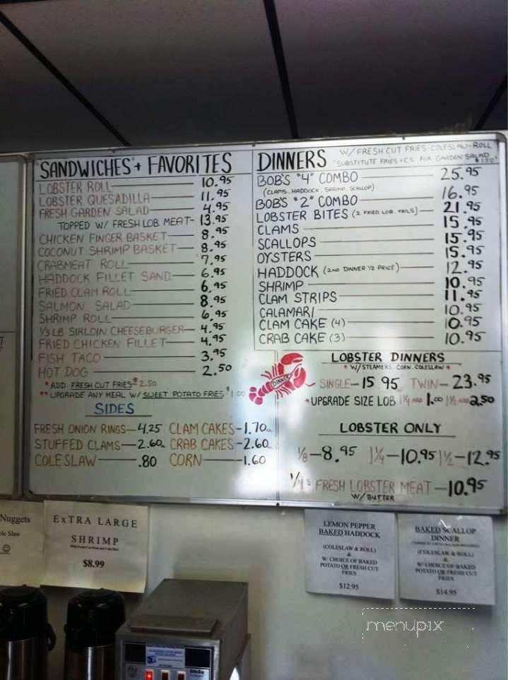 Bob's Seafood - Windham, ME menu_pic