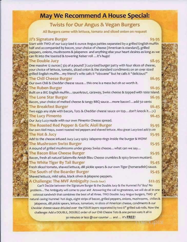 JJ's Snack Shack - Rockport, ME menu_pic