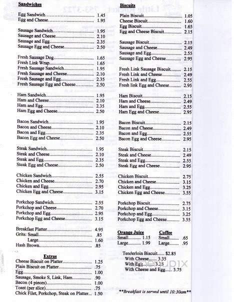 Little Rocket - Farmville, NC menu_pic