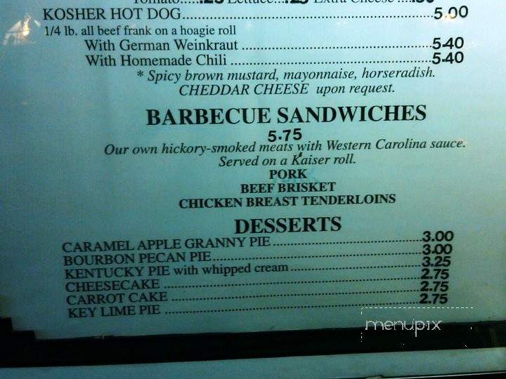 Well House - Dillsboro, NC menu_pic