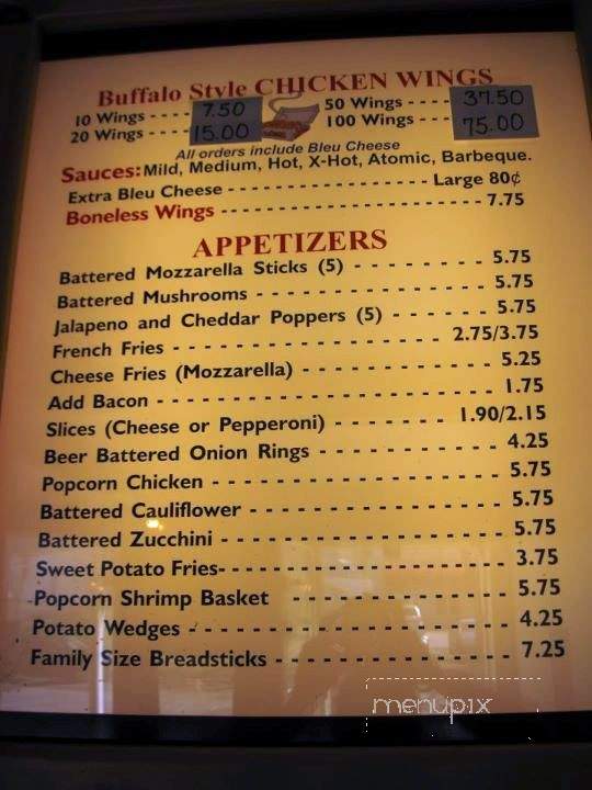Whipple City Pizza - Greenwich, NY menu_pic