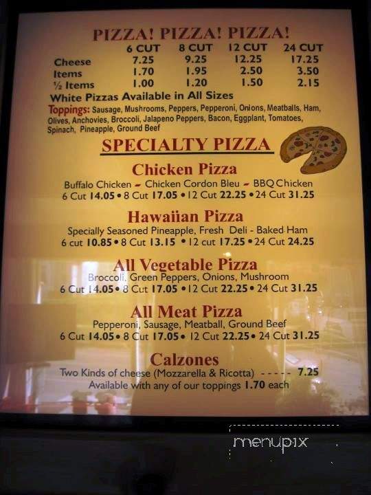 Whipple City Pizza - Greenwich, NY menu_pic