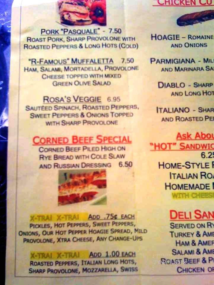 Jersey Joe's Hoagies and Sandwiches - West Berlin, NJ menu_pic