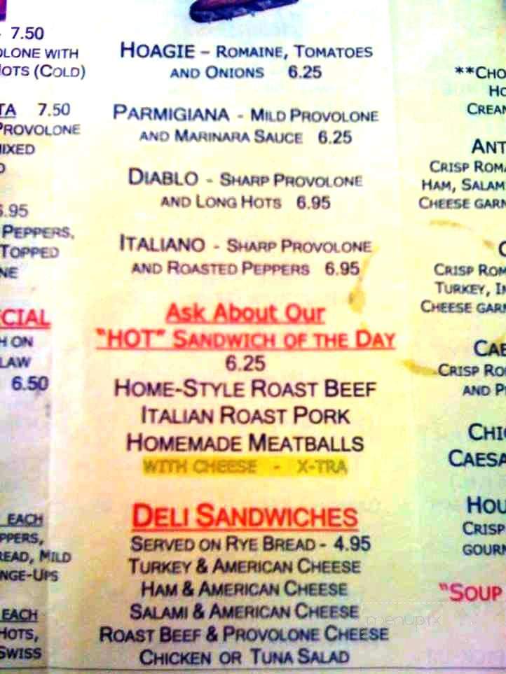 Jersey Joe's Hoagies and Sandwiches - West Berlin, NJ menu_pic