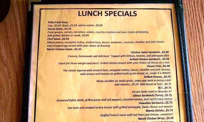 Koffee Kup - San Antonio, TX menu_pic