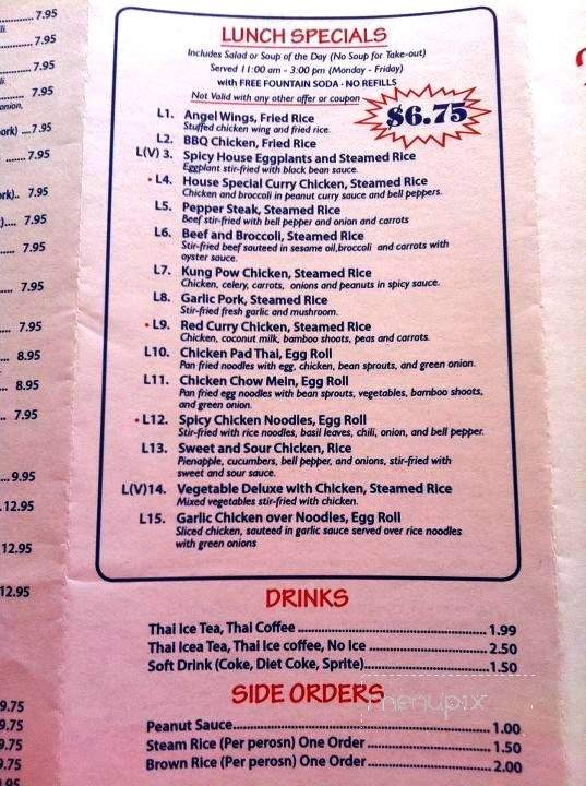 Thai Fantasy - Los Angeles, CA menu_pic