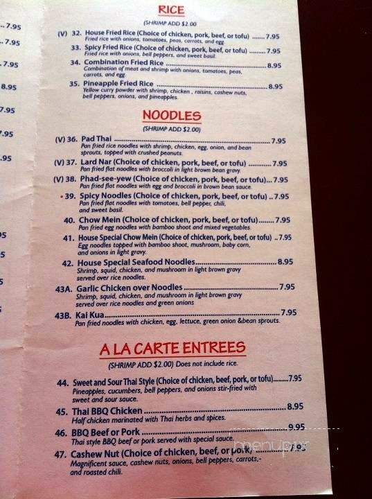 Thai Fantasy - Los Angeles, CA menu_pic