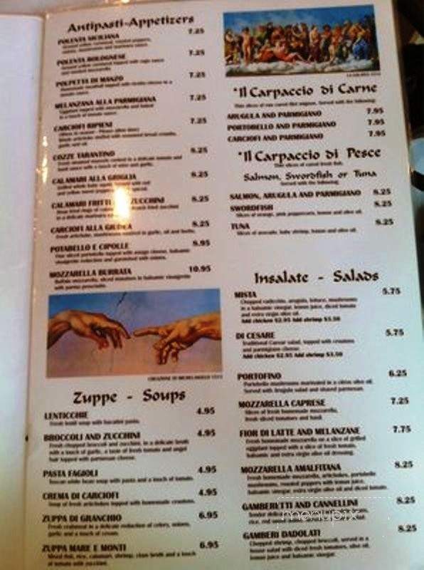 Villagio at Dadeland Mall - Miami, FL menu_pic