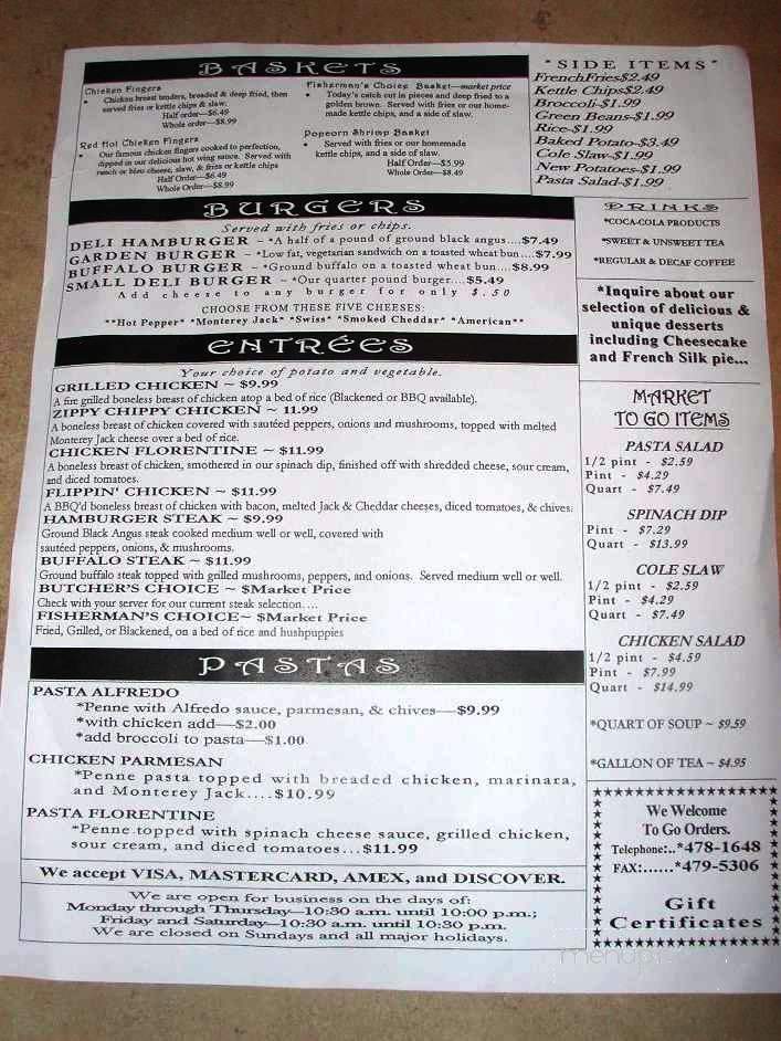 Jenkins Deli - Cleveland, TN menu_pic
