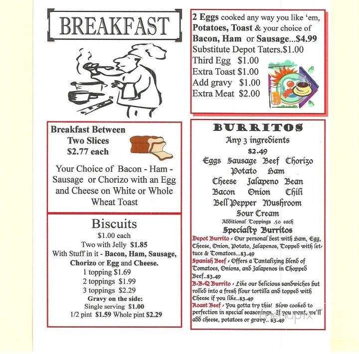 Depot Pizza & Deli - Odessa, TX menu_pic