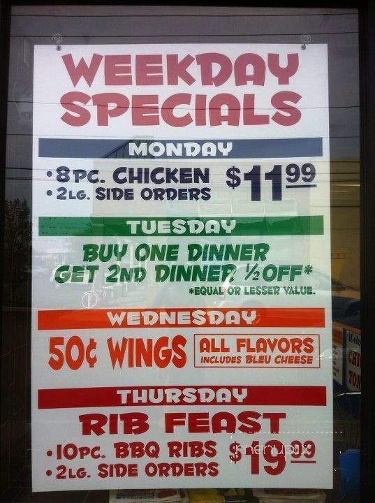 Chicken Tonight - Lindenhurst, NY menu_pic