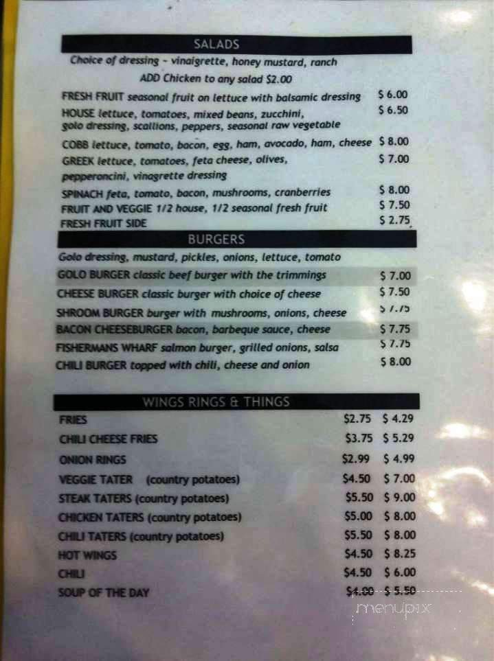Cafe Golo - San Francisco, CA menu_pic