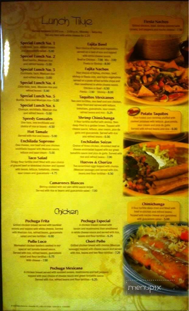 El Guadalajara Mexican Restaurant - Bolivar, TN menu_pic