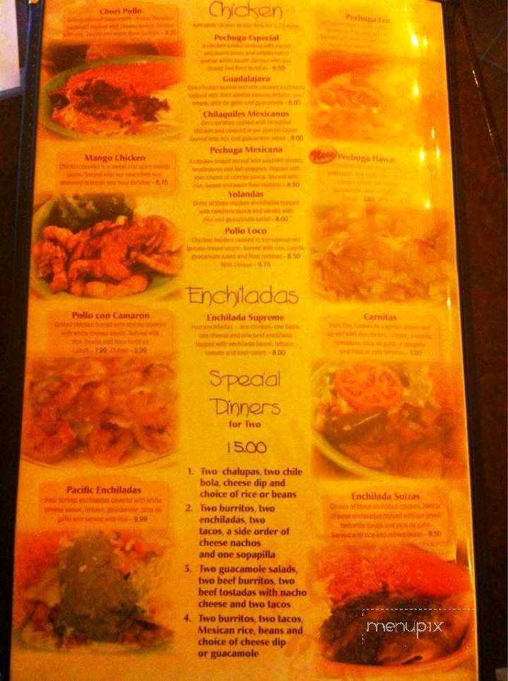 El Guadalajara Mexican Restaurant - Bolivar, TN menu_pic