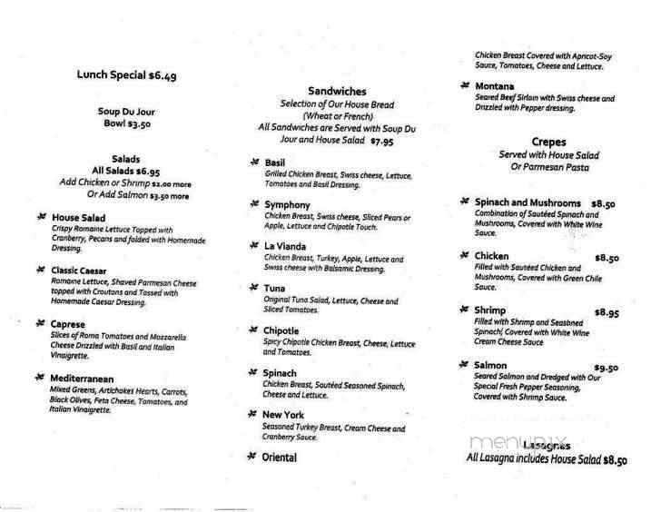 Basil Garden - El Paso, TX menu_pic