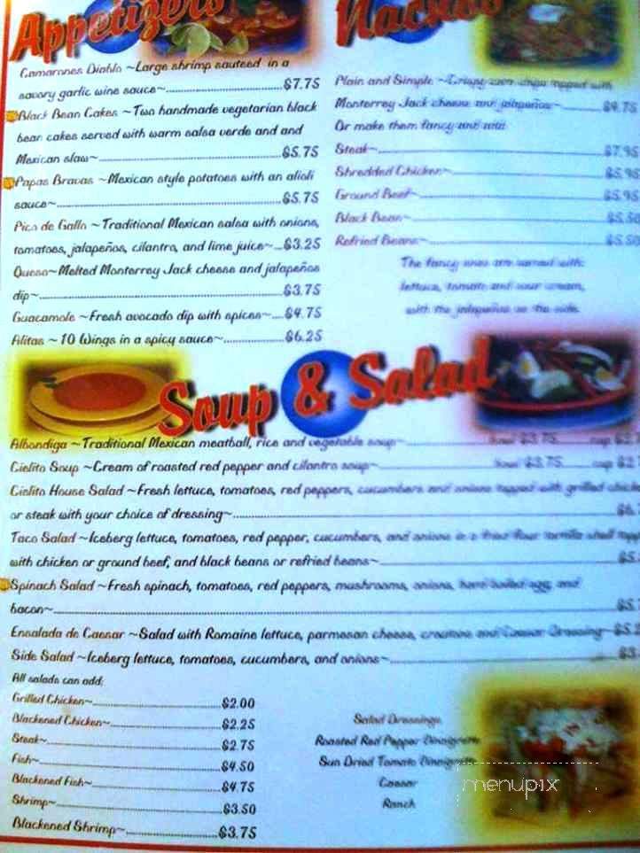Cielito Lindo Mexican Restaurant - Richmond, VA menu_pic