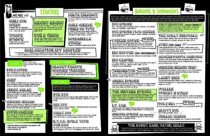 Hey Joe's - Cleveland, MS menu_pic