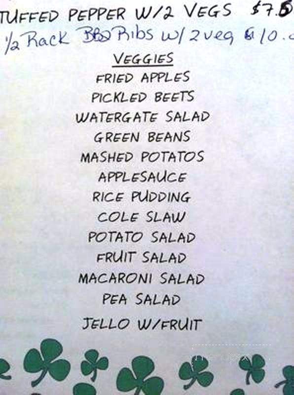 Hawksbill Diner - Stanley, VA menu_pic