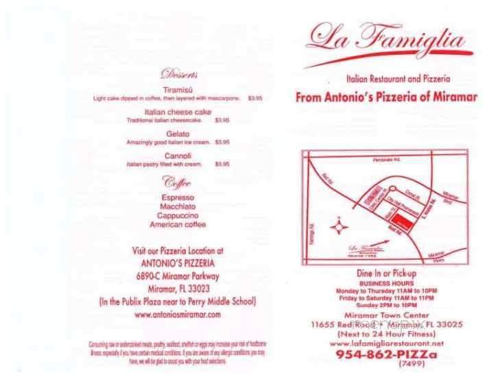 /472701/La-Famiglia-Italian-Restaurant-Pizzeria-Miramar-FL - Miramar, FL