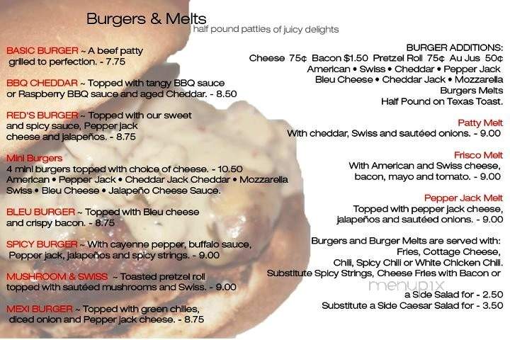 Red's Public House - Cedar Rapids, IA menu_pic