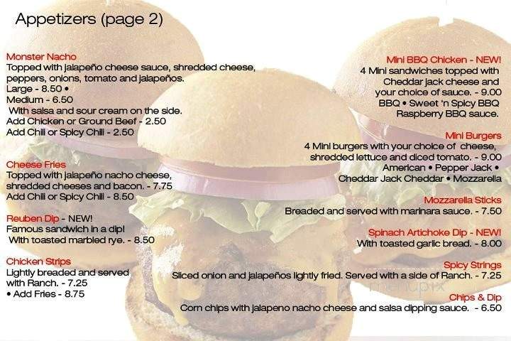 Red's Public House - Cedar Rapids, IA menu_pic