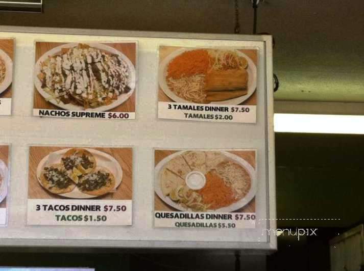 Taqueria Buena Vista - Milwaukee, WI menu_pic