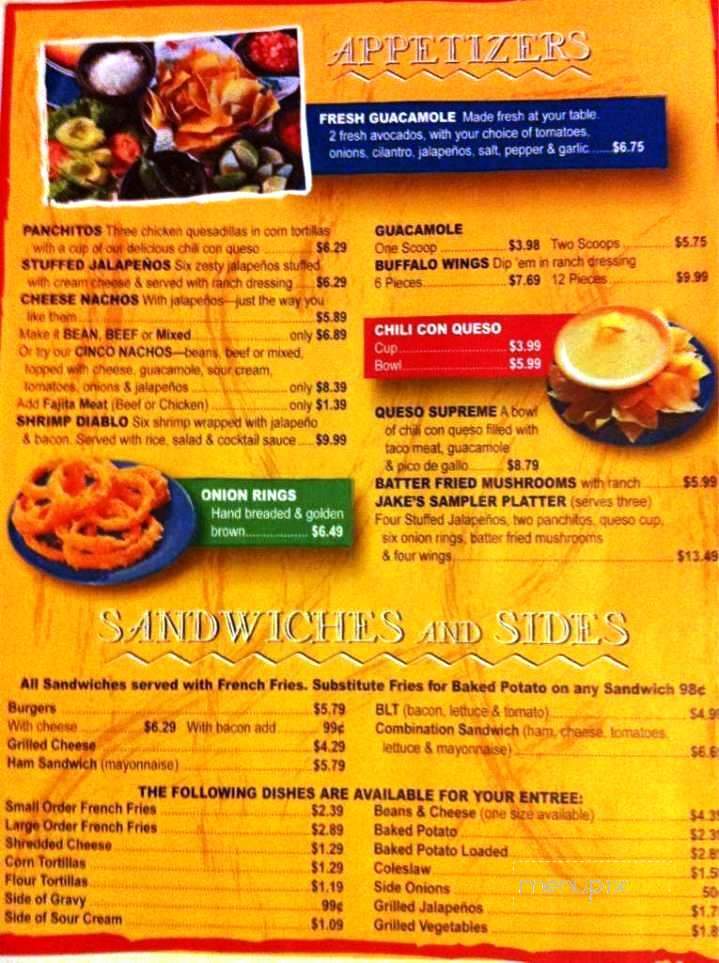 Henry's Diner - San Angelo, TX menu_pic