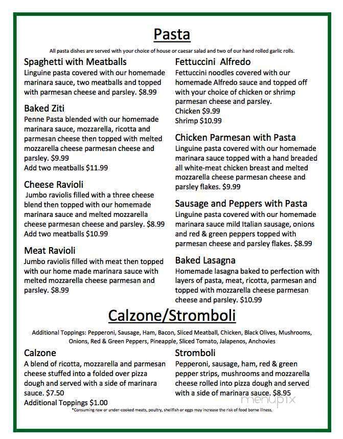 Lorenzo's Pizza, Pasta & Subs - Belton, MO menu_pic