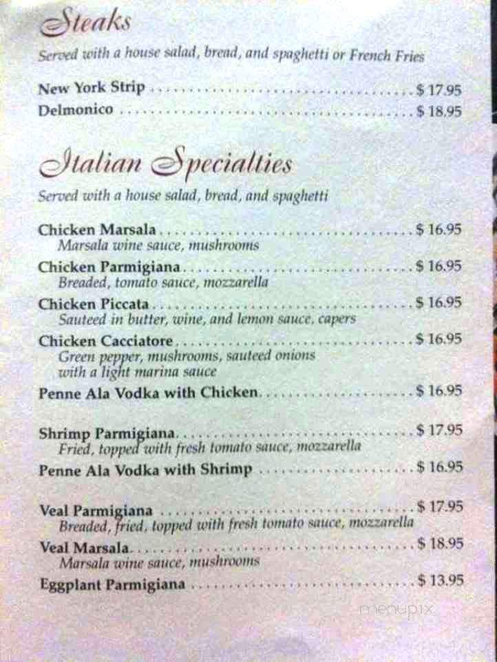 Mama Rosa's Italian Restaurant - Hampton, VA menu_pic